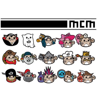 MCM 2024 London Cat Whit Sticker Set