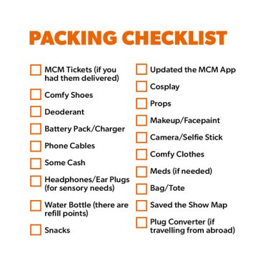 Packaging Checklist